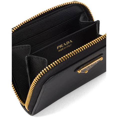 prada card holder whale saffiano|Natural Saffiano Leather Card Holder .